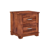 ONIJA Portugal Sheesham ( Rosewood) Solid Wood Bedside Table  (Pre-assembled)